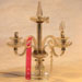 Antique table lamp 1 glass art repaired by Michael Bokrosh