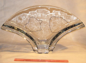 Baccarat crystal art glass sculpture broken