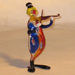 Murano clown 2 glass art repaired by Michael Bokrosh