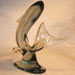 Murano large-shark glass art repaired by Michael Bokrosh