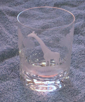 Steuben art glass giraffe cup repaired by Michael Bokrosh Steuben art glass giraffe cup repaired by Michael Bokrosh