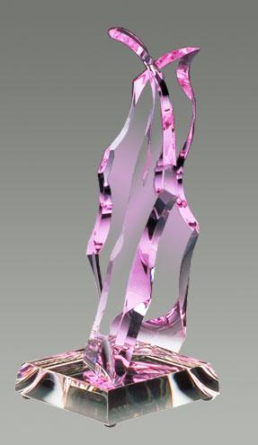 Tristram and Isolde optical glass sculpture by Michael Bokrosh Tristram and Isolde optical glass sculpture by Michael Bokrosh